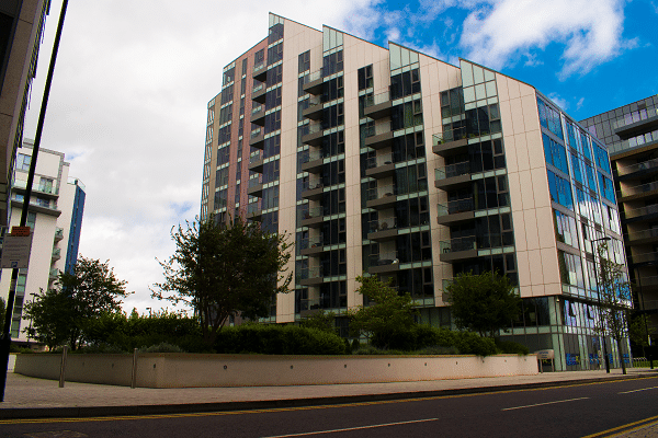 Riverside block of flats